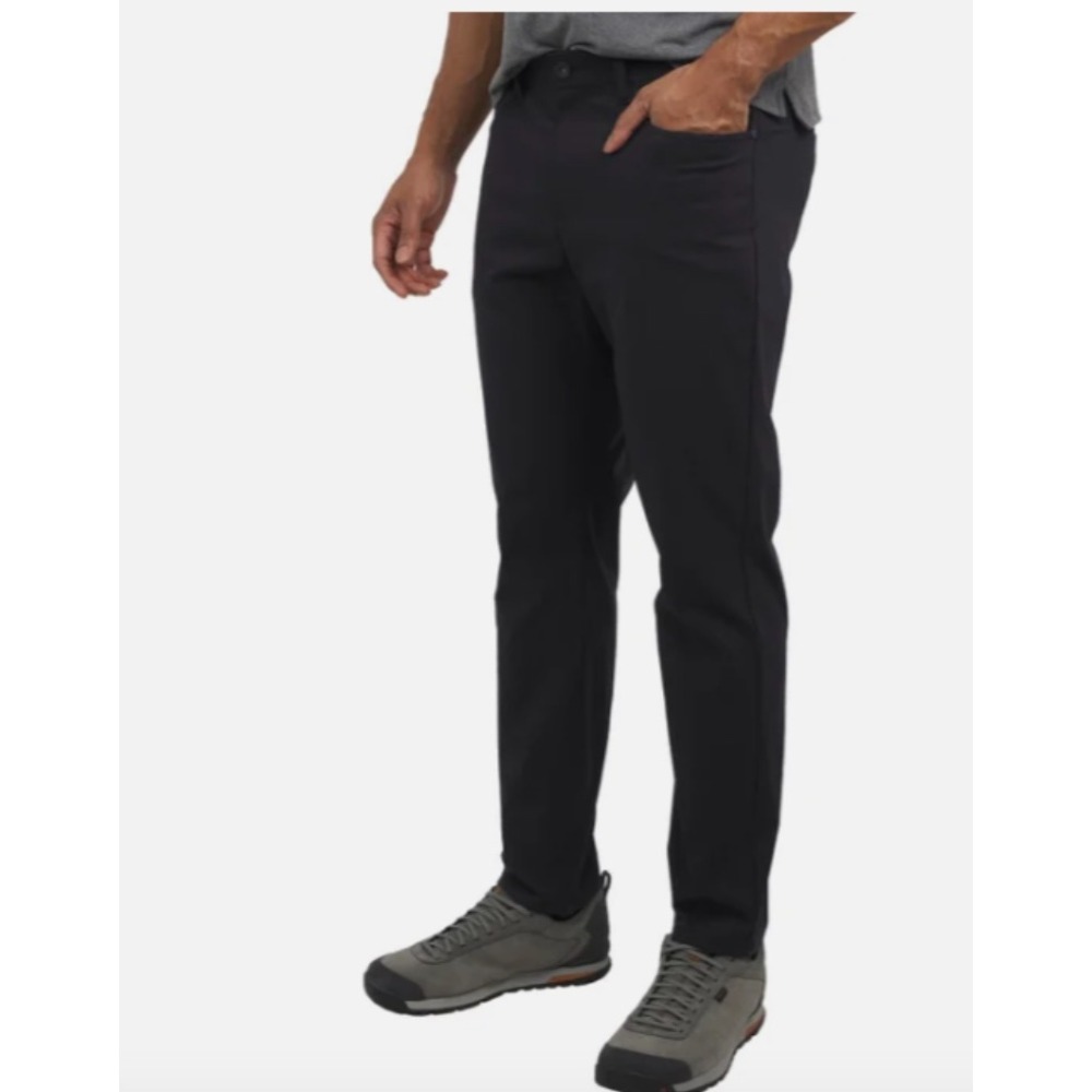NWT Weatherproof Vintage Men Straight Fit Tech Pant Black 34x30 Water Resistant - Picture 2 of 5